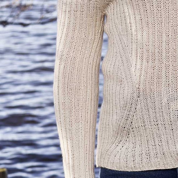 Rib &amp; Flow Sweater - strikkeopskrift