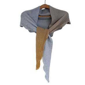 Bladranke Sjal - svenskt stickmnster