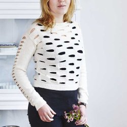 Brienne Bluse - strikkeopskrift til download