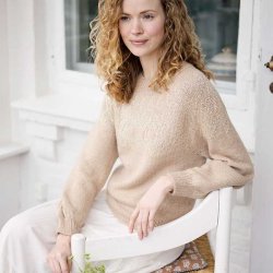 Camille Sweater Glamour - strikkeopskrift
