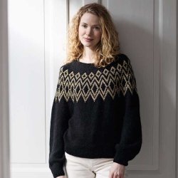 Camille Sweater Glamour - strikkeopskrift