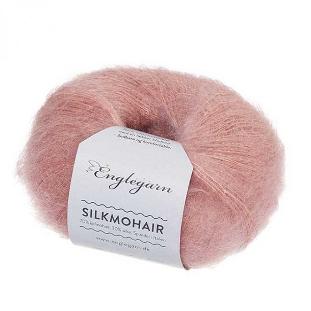 Englegarn Silkmohair Dusty Pink SILVER 193g 200 - 250 m 3½-4½ mm 22 - 24 m