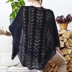 Ibenholt Sjal - strikkeopskrift til download