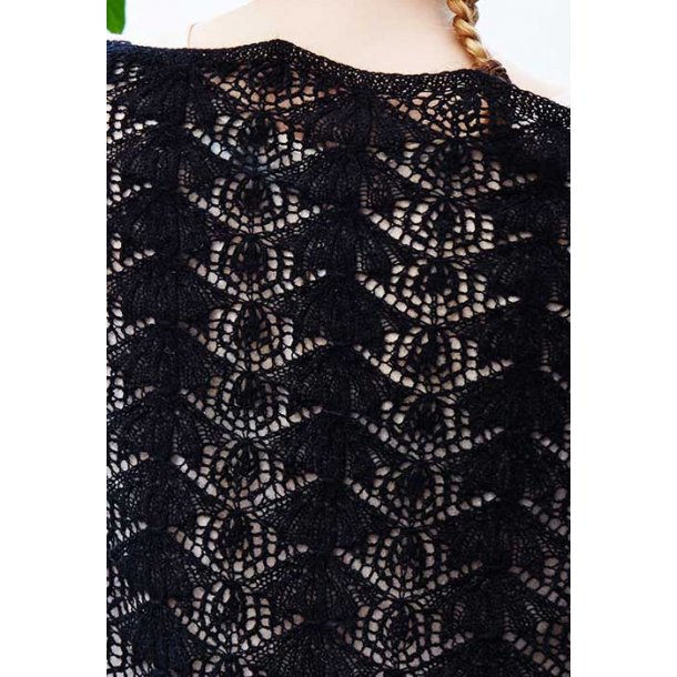 Ibenholt Sjal - strikkeopskrift til download