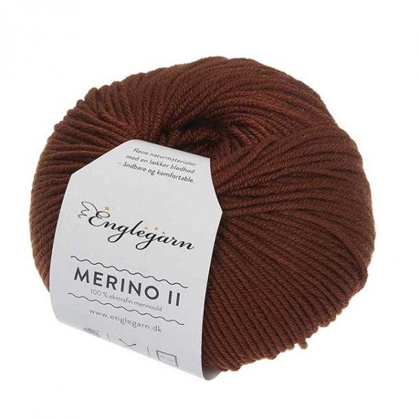 Englegarn Merino II Chestnut Brown 040 125 - 150 m 3½-4½ mm 18 - 20 m