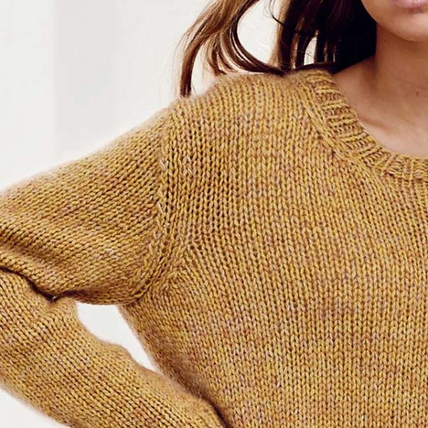 Millou Sweater med runding - strikkeopskrift 