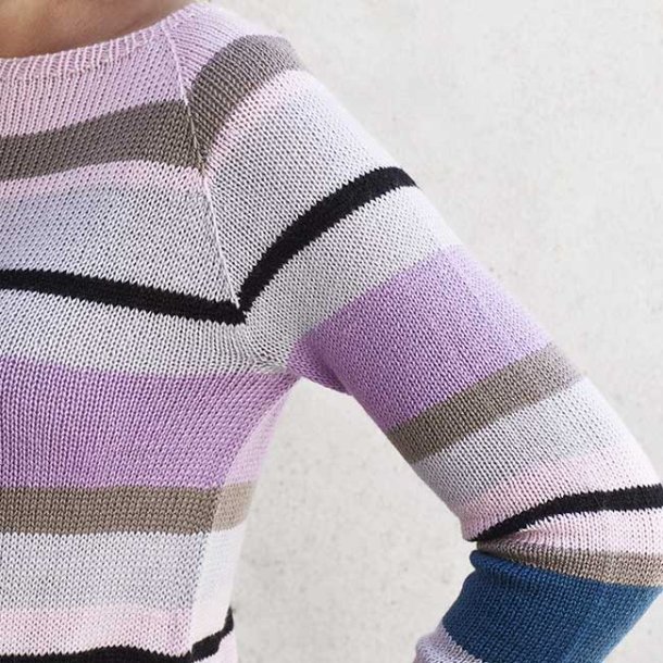 Multi Stripe Sweater - strikkeopskrift