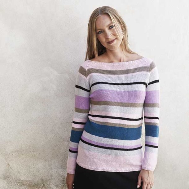 Multi Stripe Sweater - strikkeopskrift