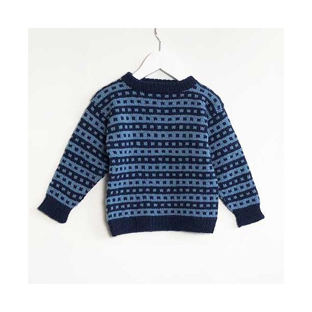 foretrække sirene Calibre Ragnar islandsk sweater til børn 2-12 år strikkeopskrift