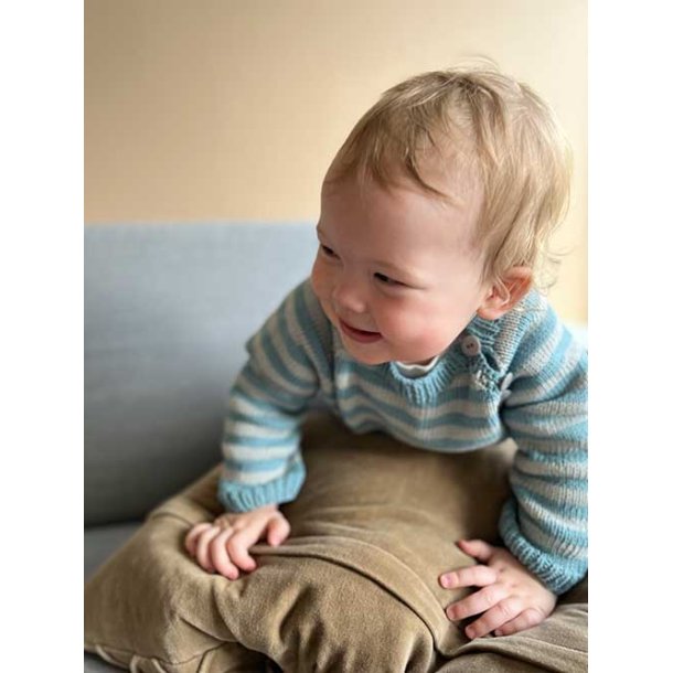 Sommer Striber - strikkeopskrift til download 0 - 3 r