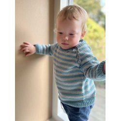 Sommer Striber - strikkeopskrift til download 0 - 3 r