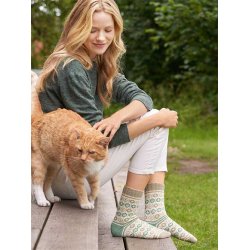 Strmper med jacquardmnster - strikkeopskrift