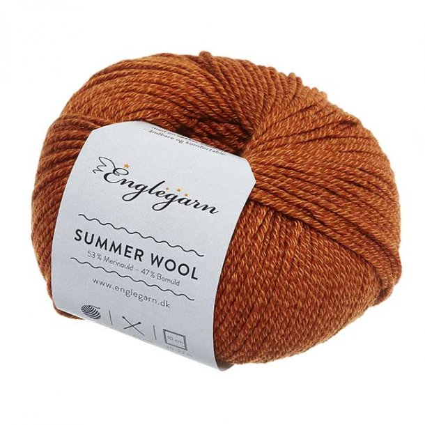 Englegarn Summer Wool Caramel 198 125 - 150 m 3-4 mm 20 - 22 m