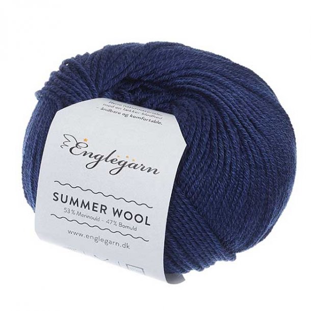 Englegarn Summer Wool Navy Blue 856 125 - 150 m 3-4 mm 20 - 22 m