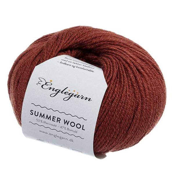 Englegarn Summer Wool Redwood 737 125 - 150 m 3-4 mm 20 - 22 m