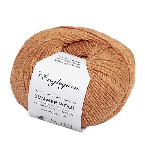 Englegarn Summer Wool Tangerine 579 125 - 150 m 3-4 mm 20 - 22 m