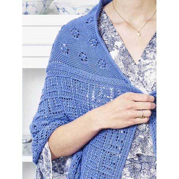 Trio Sjalet - strikkeopskrift