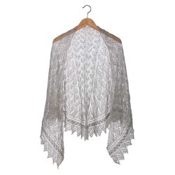 Tusnelda Sjal Lace - strikkeopskrift til download