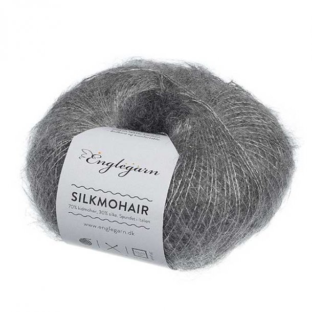 Englegarn Silkmohair Grey Melange 463S 200 - 250 m 3½-4½ mm 24-26 m