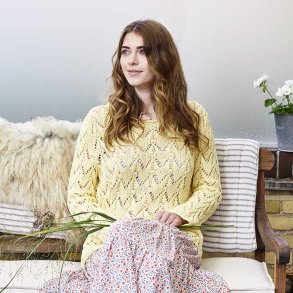 Magnolia Bluse - strikkeopskrift