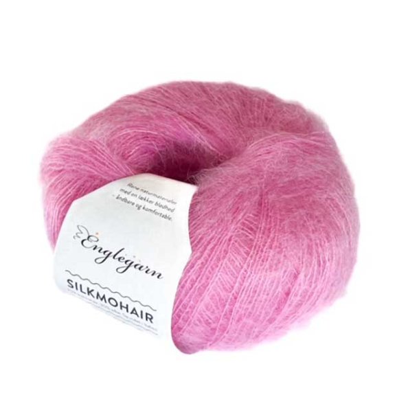 Englegarn Silkmohair Pink 377 200 - 250 m 3½-4½ mm 22 - 24 m