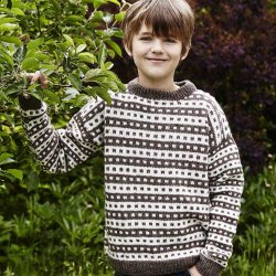 Ragnar sweater til børn strikkeopskrift