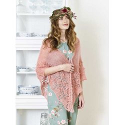 Rosy Sky Sjal - strikkeopskrift