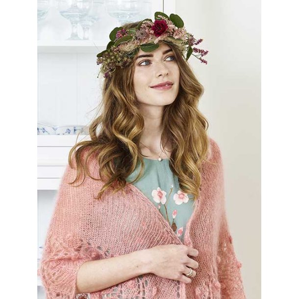 Rosy Sky Sjal - strikkeopskrift