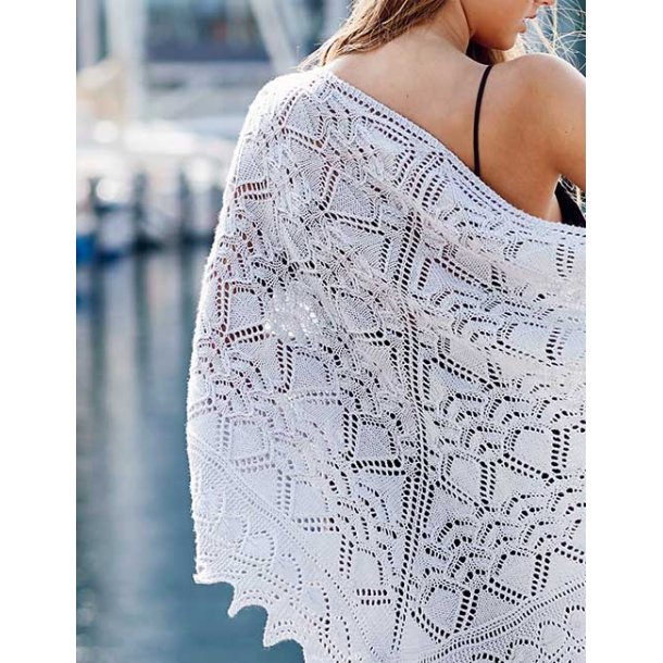 Smillas Sjal - strikkeopskrift 