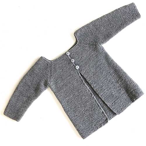 Retstrikket Cardigan 4-10 år