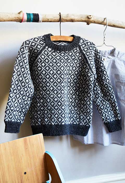 Færøsk Sweater Junior - garnkit størrelse 1